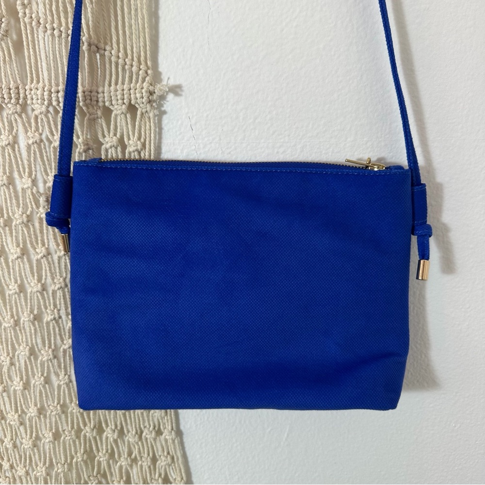 🌞 SUN 🌞 Blue Canvas Crossbody Bag with Gold Sun Embroidery Gorman Australia - Picture 3 of 10